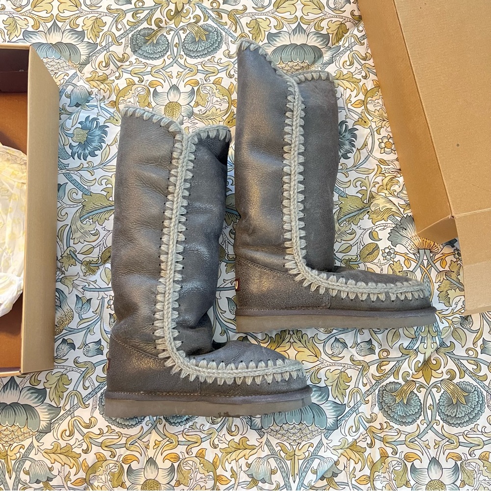 Mou Gray Winter & Rain Boots - Picture 3 of 10
